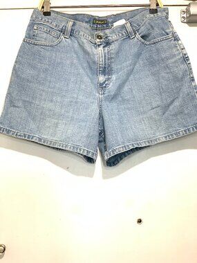VINTAGE EDDIE BAUER WIDE LEG DENIM SHORTS SIZE 14